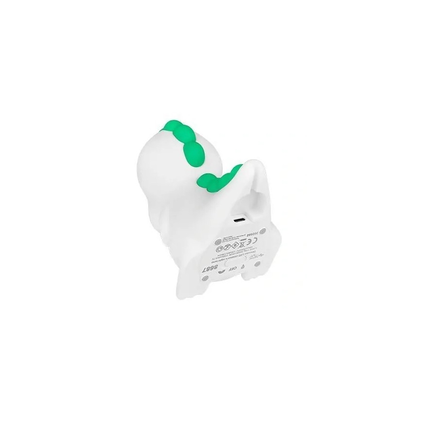 LED RGBW Prigušivo punjivo dječje noćno svjetlo LED/2,5W/5V 3000K 1200 mAh dinosaur
