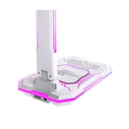 LED RGB Prigušiva punjiva dodirna stolna lampa s bežičnim punjenjem LED/7,5W/5V 2700-5300K bijela