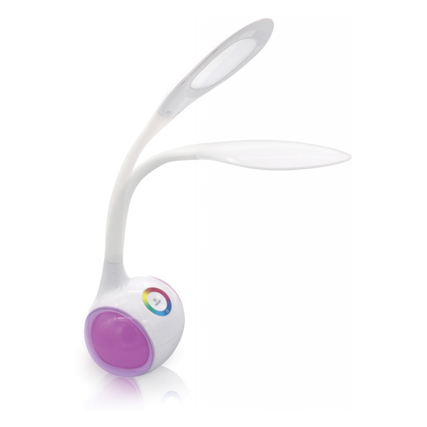 LED RGB Prigušiva punjiva stolna lampa LED/5W/5V 2400 mAh