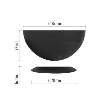 LED RGB Prigušiva stolna lampa GoSmart LED/7W/230V Wi-Fi crna