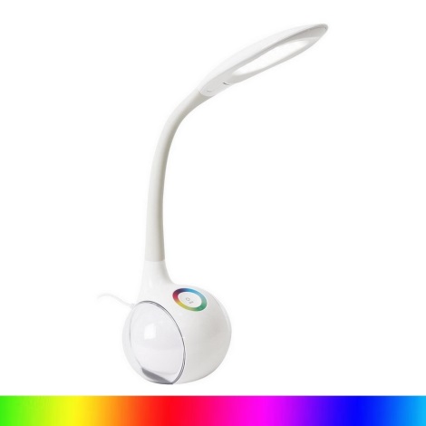 LED RGB Prigušiva stolna lampa LED/7W/230V bijela
