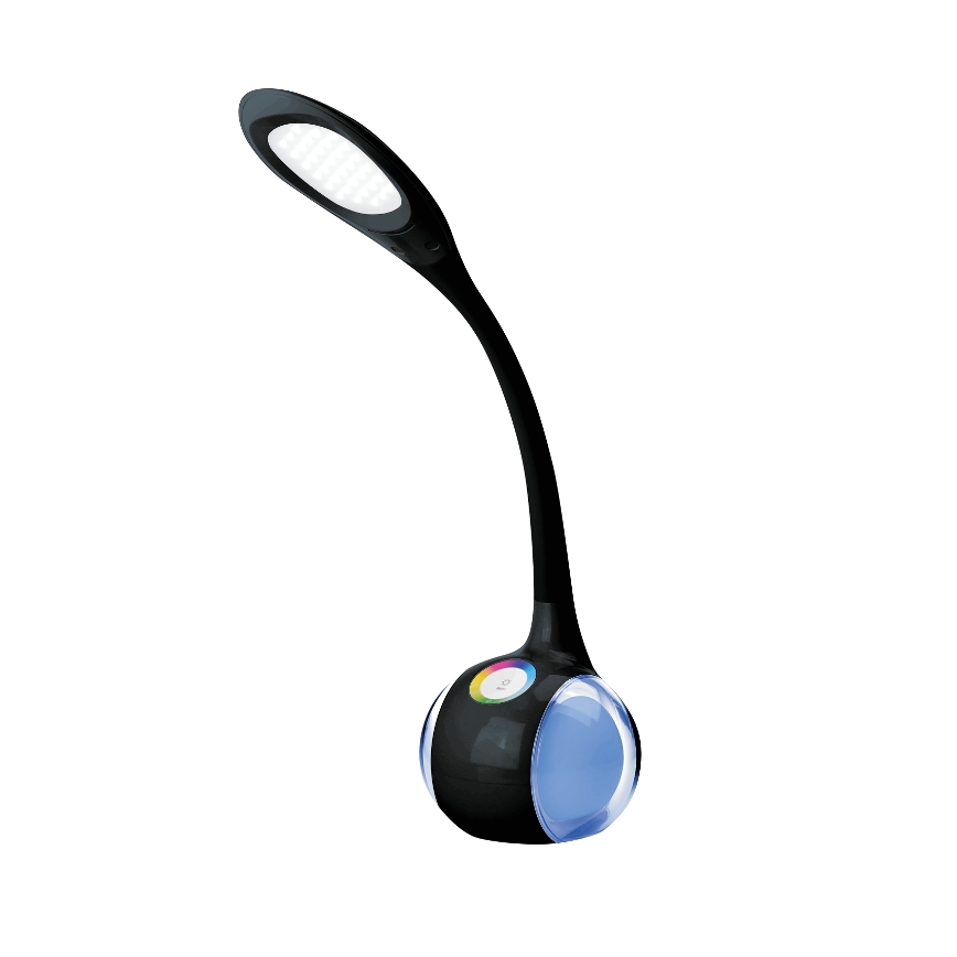 LED RGB Prigušiva stolna lampa LED/7W/230V crna