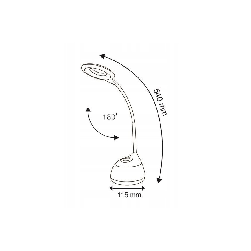 LED RGB Prigušiva stolna lampa na dodir GALACTIC LED/5W/230V 1800 mAh