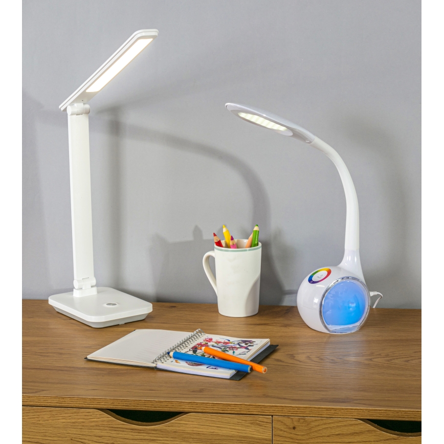 LED RGB Prigušiva stolna lampa s upravljanjem na dodir LED/5W/5V 6000 mAh
