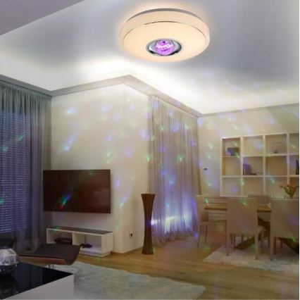 LED RGB Prigušiva stropna svjetiljka MAGIC DISCO LED/18W/230V + daljinski upravljač