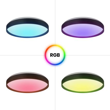 LED RGB Prigušiva stropna svjetiljka RINGO LED/36W/230V + daljinski upravljač