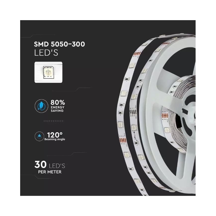 LED RGB Prigušiva traka 2x5m LED/4,8W/230V + DU