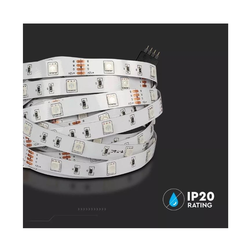 LED RGB Prigušiva traka 2x5m LED/4,8W/230V + DU