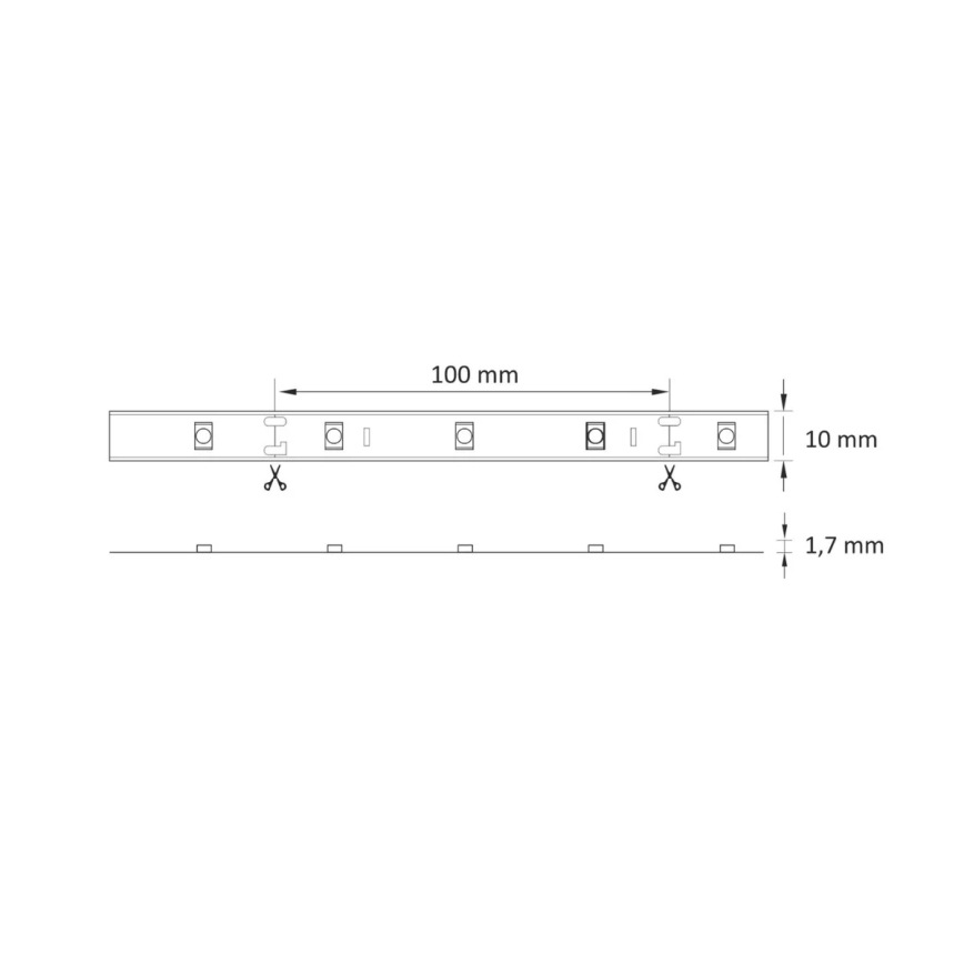 LED RGB Prigušiva traka 5m LED/18W/12V IP20 + DU