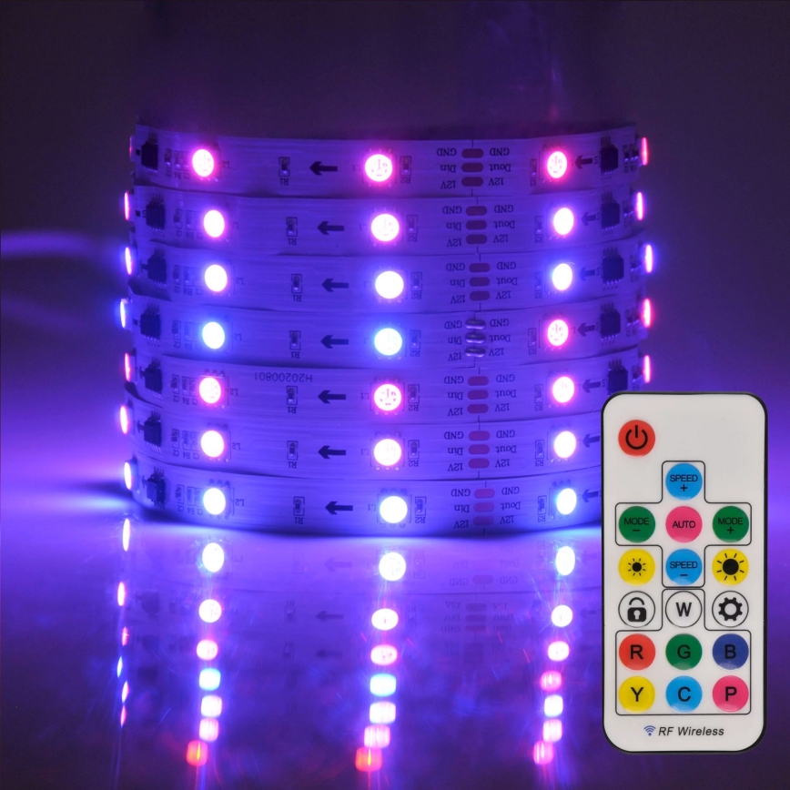 LED RGB Prigušiva traka MAGIC 2 m LED/12W/230V + DU