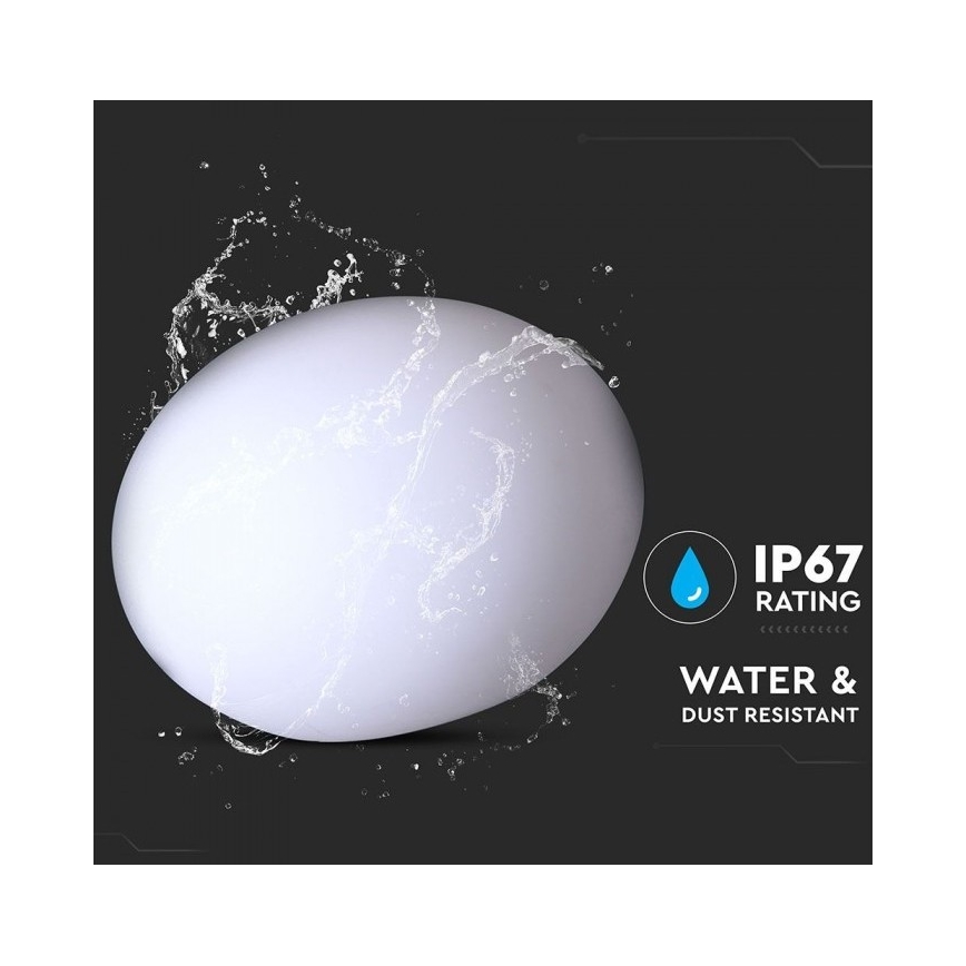 LED RGB Prigušiva vanjska lampa LED/1W/230V 20cm IP67 + DU