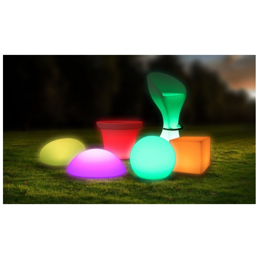 LED RGB Prigušiva vanjska lampa LED/1W/230V 20cm IP67 + DU