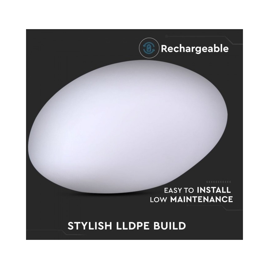 LED RGB Prigušiva vanjska lampa LED/1W/230V 28cm IP67 + DU