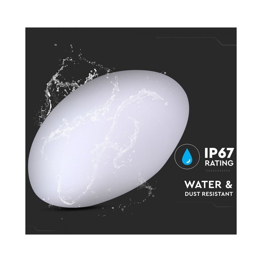 LED RGB Prigušiva vanjska lampa LED/1W/230V 28cm IP67 + DU