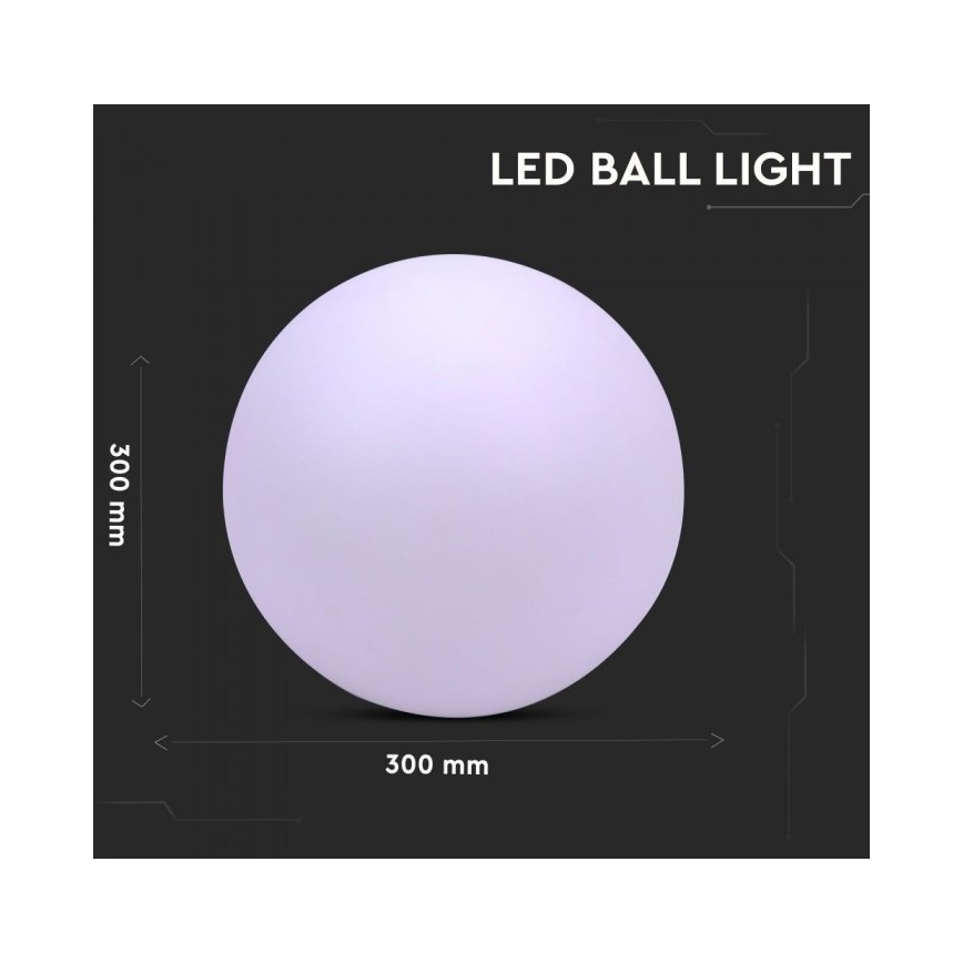 LED RGB Prigušiva vanjska lampa LED/1W/230V 30cm IP67 + DU