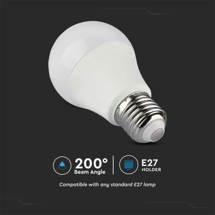 LED RGB Prigušiva žarulja A60 E27/8,5W/230V 4000K + daljinski upravljač