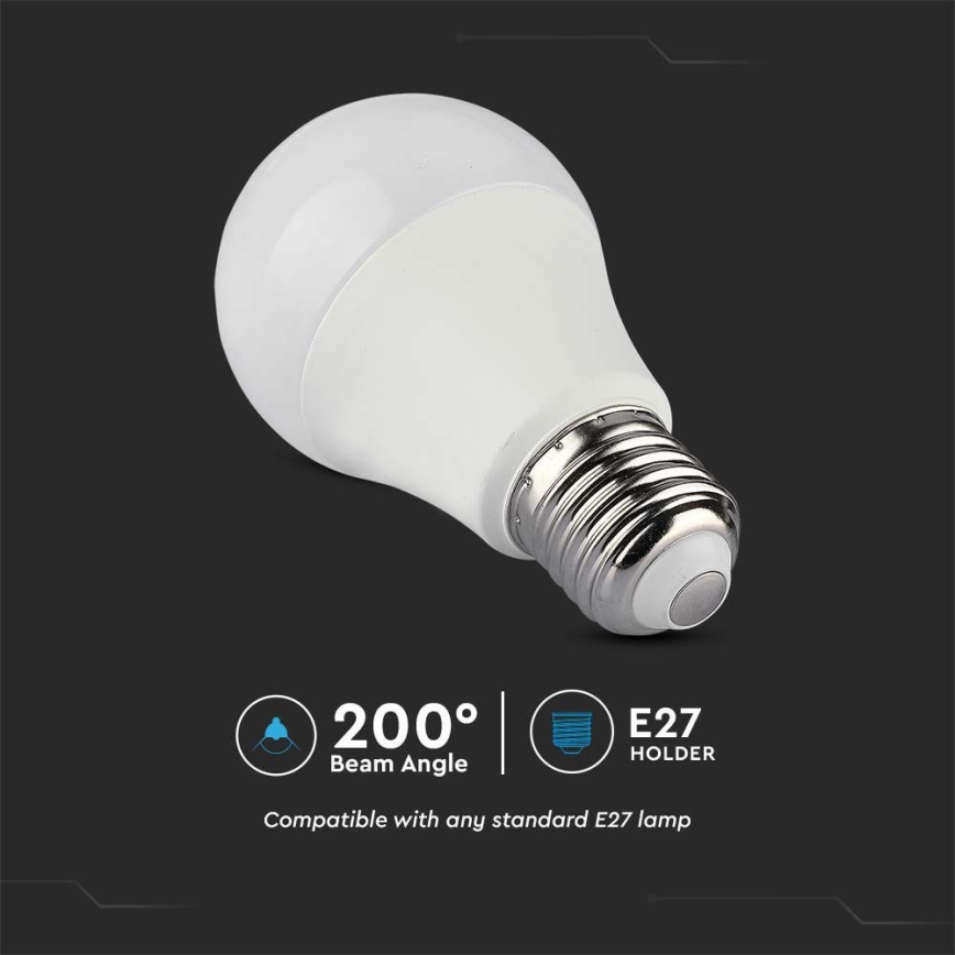 LED RGB Prigušiva žarulja A60 E27/8,5W/230V 4000K + daljinski upravljač