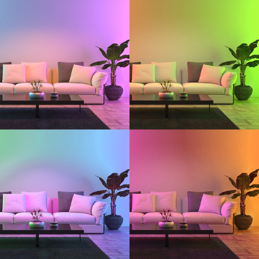 LED RGB Prigušiva žarulja A60 E27/8W/230V 2700-6500K Wi-Fi Tuya