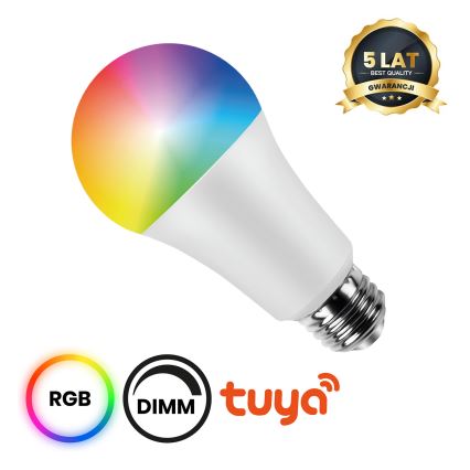 LED RGB Prigušiva žarulja A60 E27/8W/230V 2700-6500K Wi-Fi Tuya