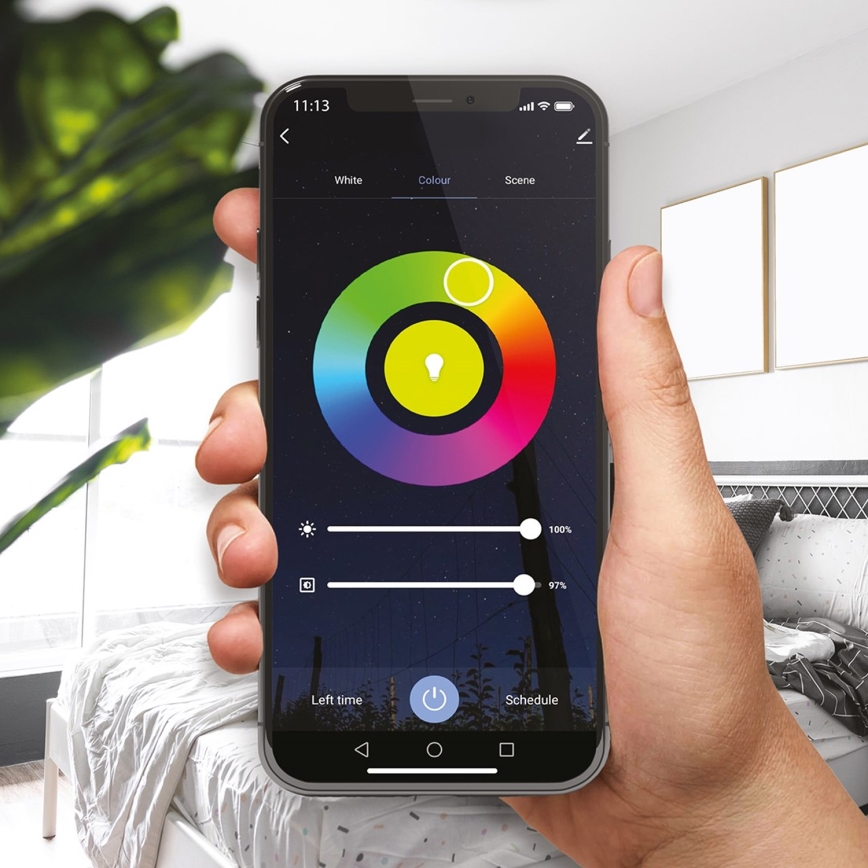 LED RGB Prigušiva žarulja A70 E27/11W/230V 2700-6500K Wi-Fi Tuya