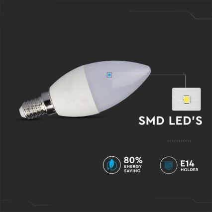 LED RGB Prigušiva žarulja E14/3,5W/230V 6400K + DU