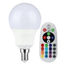 LED RGB Prigušiva žarulja E14/3,5W/230V 6400K + DU