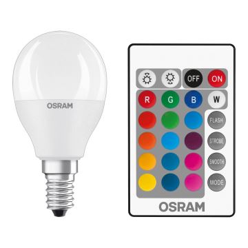 LED RGB Prigušiva žarulja E14/5,5W/230V 2700K - Osram