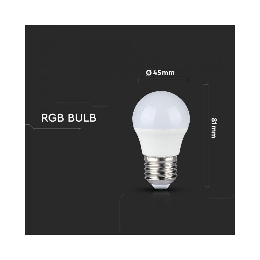 LED RGB Prigušiva žarulja E27/3,5W/230V 4000K + DU