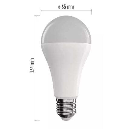 LED RGB Prigušiva žarulja GoSmart A65 E27/14W/230V 2700-6500K Wi-Fi Tuya