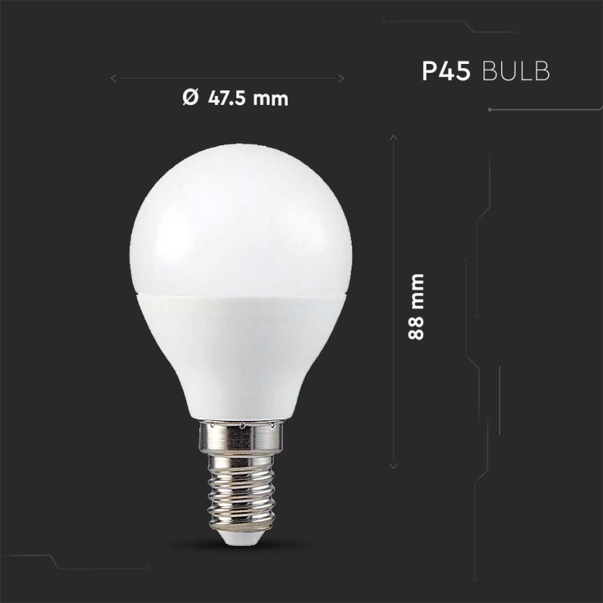 LED RGB Prigušiva žarulja P45 E14/4,8W/230V 3000K + daljinski upravljač