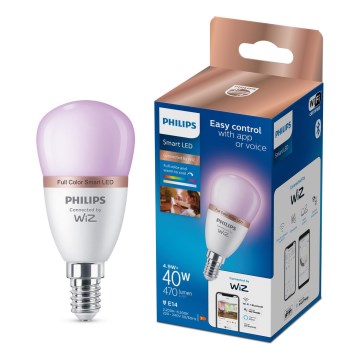 LED RGB prigušiva žarulja Philips SMART P45 E14/4,9W/230V 2200-6500K CRI 90