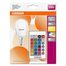 LED RGB Prigušiva žarulja RETROFIT E14/4,5W/230V 2700K + DO - Osram