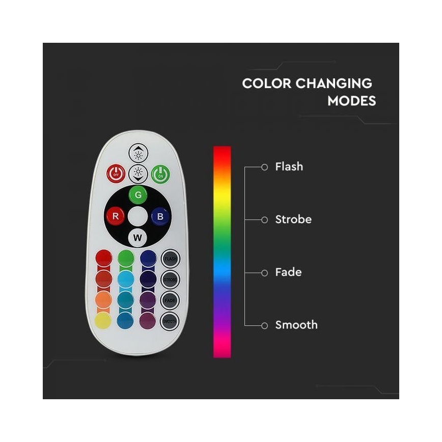 LED RGB prigušivačka žarulja E14/3,5W/230V 6400K + daljinski upravljač