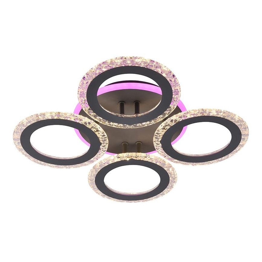 LED RGB Prigušivi nadgradni luster LED/55W/230V 3000-6500K + daljinski upravljač