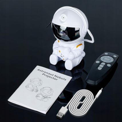 LED RGB projektor LED/5W/5V astronaut + daljinski upravljač