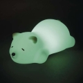 LED RGB punjiva noćna svjetiljka na dodir, LED/3,7V 1200 mAh, medvjed