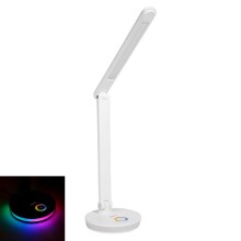 LED RGB Punjiva stolna lampa s funkcijom powerbanka LED/12W/5V 2800-6000K bijela
