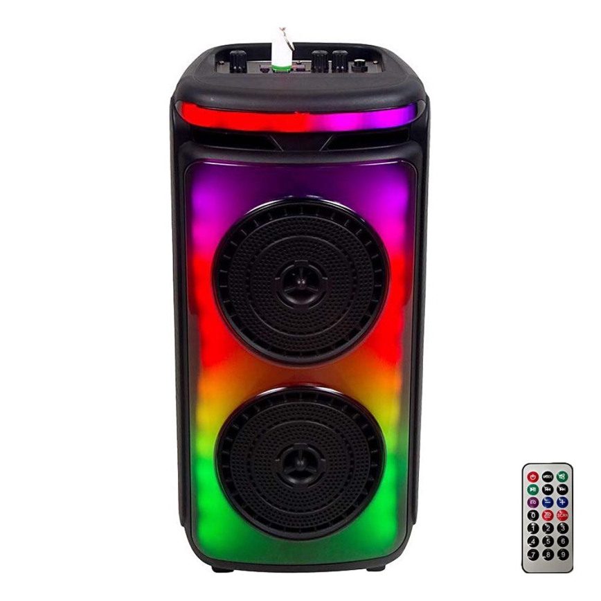 LED RGB Punjivi zvučnik s mikrofonom 400W/2400 mAh + daljinski upravljač