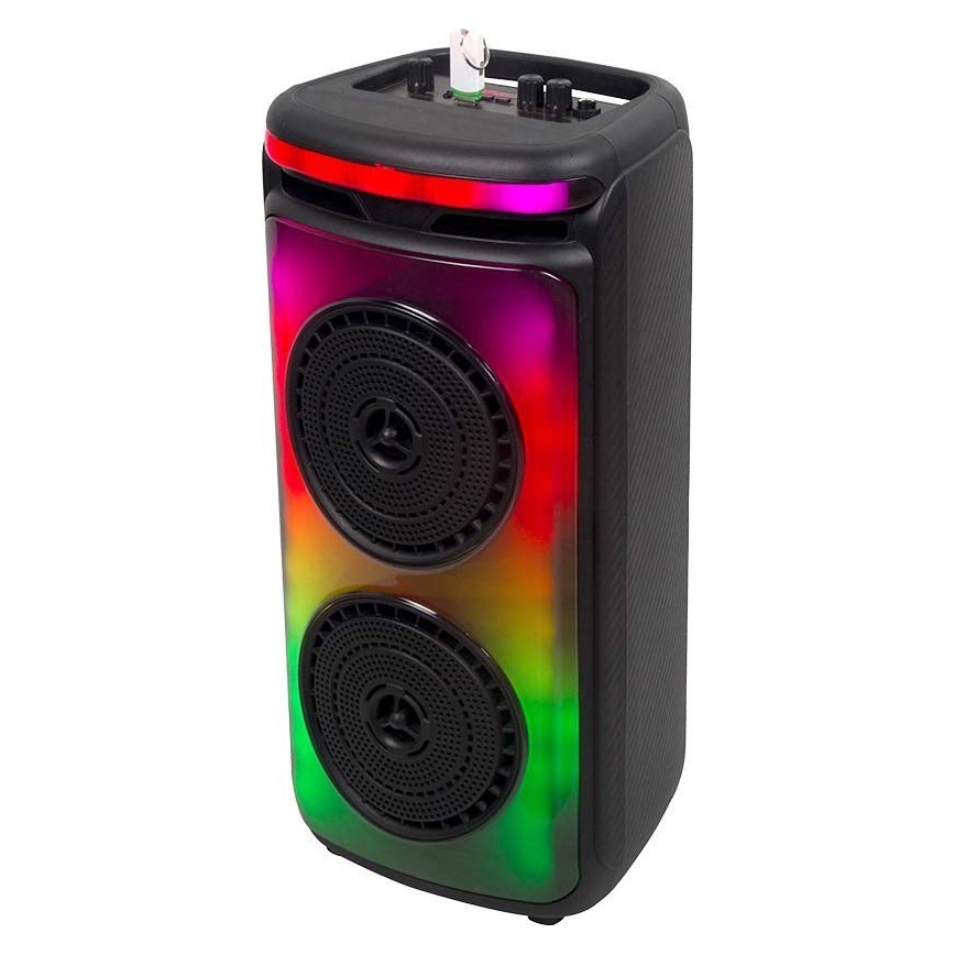 LED RGB Punjivi zvučnik s mikrofonom 400W/2400 mAh + daljinski upravljač