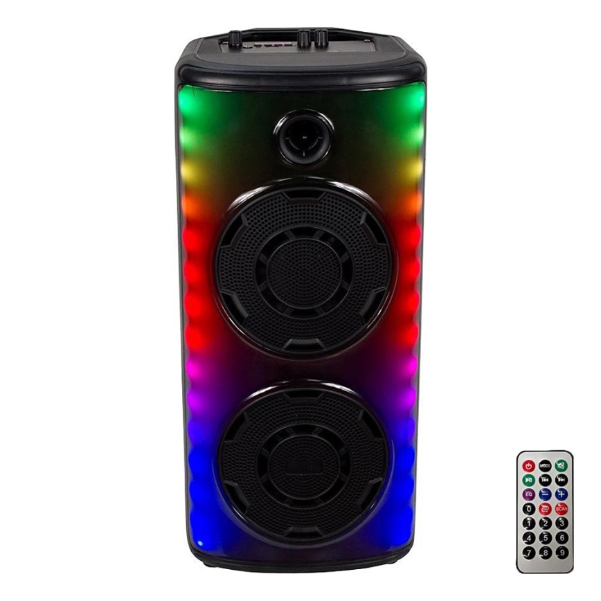 LED RGB Punjivi zvučnik s mikrofonom 600W/2400 mAh + daljinski upravljač