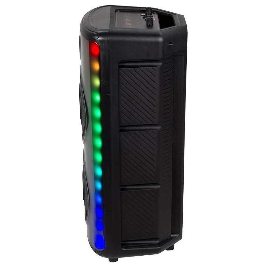 LED RGB Punjivi zvučnik s mikrofonom 600W/2400 mAh + daljinski upravljač