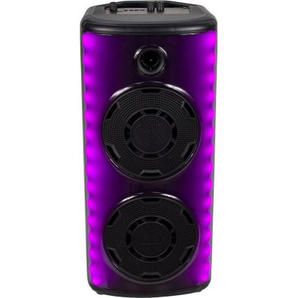 LED RGB Punjivi zvučnik s mikrofonom 600W/2400 mAh + daljinski upravljač