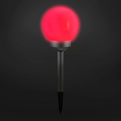 LED RGB Solarna lampa BALL LED/0,2W/AA 1,2V/600mAh IP44