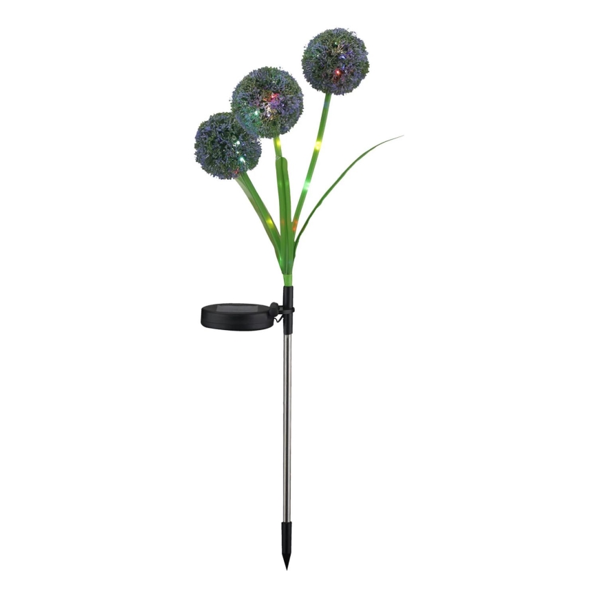LED RGB Solarna svjetiljka ALLIUM LED/1,2V 6500 600 mAh IP44 crna