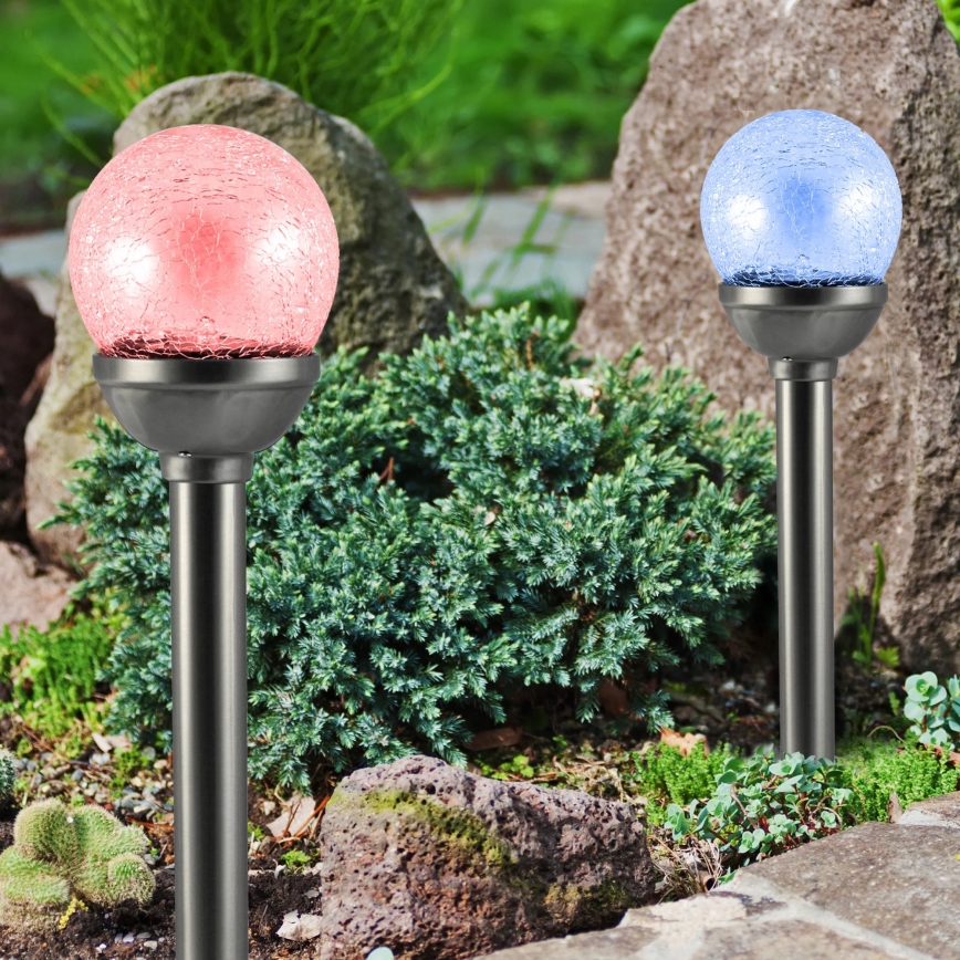 LED RGB Solarna svjetiljka LED/0,04W/1,2V 600 mAh IP44