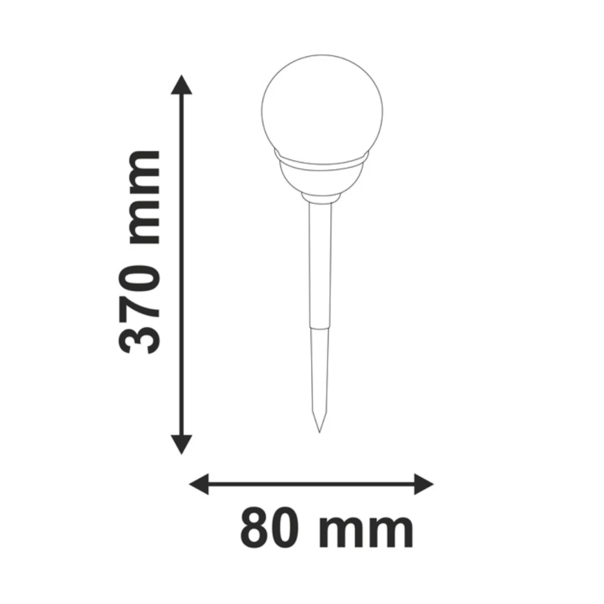 LED RGB Solarna svjetiljka LED/0,04W/1,2V 600 mAh IP44