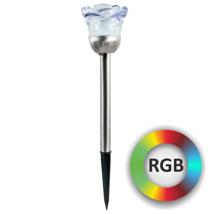 LED RGB solarna svjetiljka ROSE LED/1,2V 100 mAh IP44