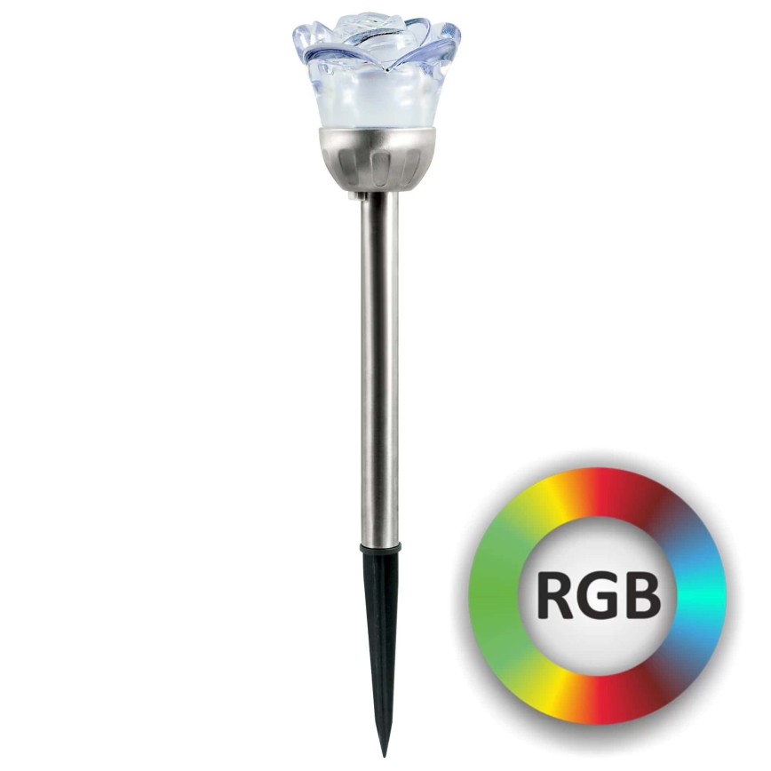 LED RGB solarna svjetiljka ROSE LED/1,2V 100 mAh IP44