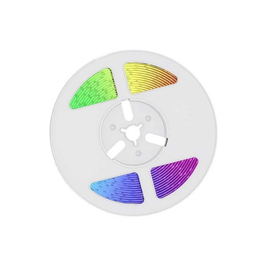 LED RGB solarna traka s mogućnošću prigušivanja LED/1,2W/3,7V IP67 5m + daljinski upravljač