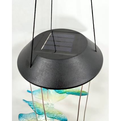 LED RGB solarno svjetlo 6xLED/1,2V 300 mAh IP44 leptir